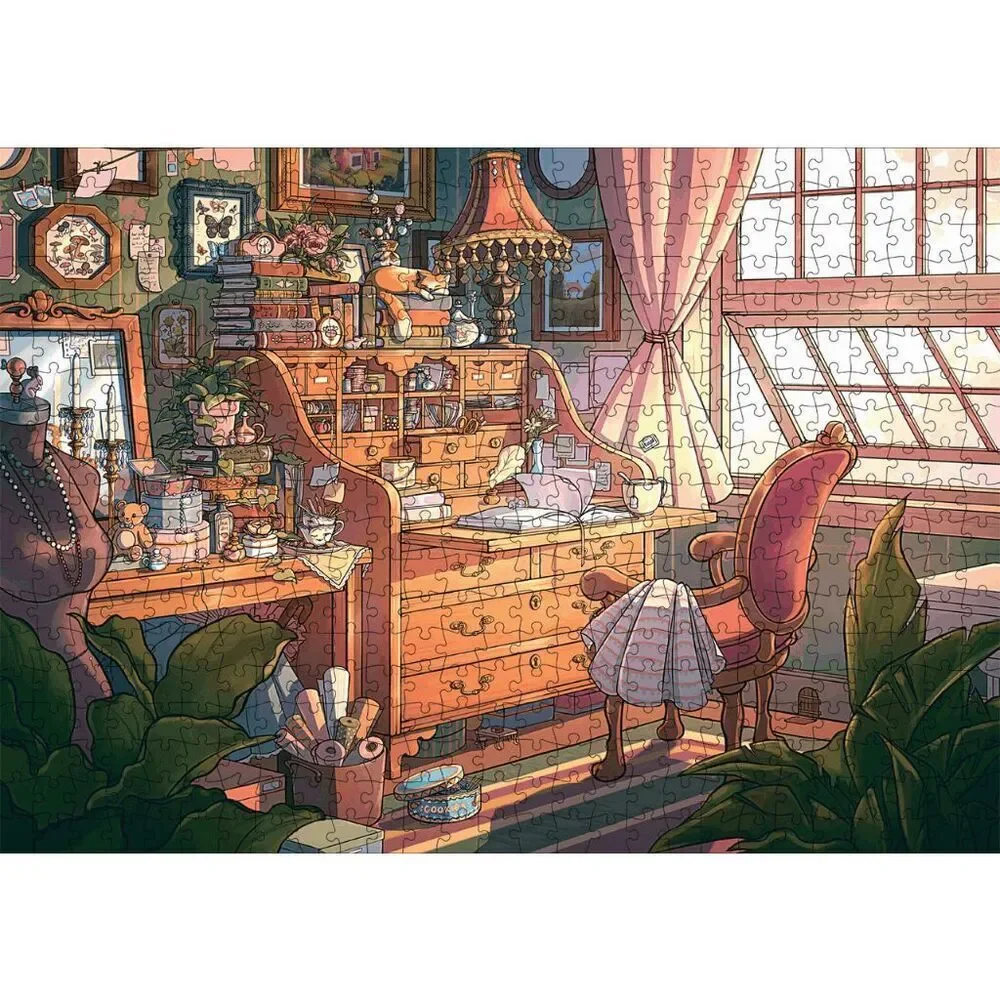 NWT Buffalo Games Bonjour Hideaway Hallow 500 Jigsaw Puzzle Multicolor OS